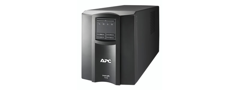 APC Smart-UPS, Line Interactive, 700VA, Tower, 120V, 8x NEMA 5-15R SMT700X167